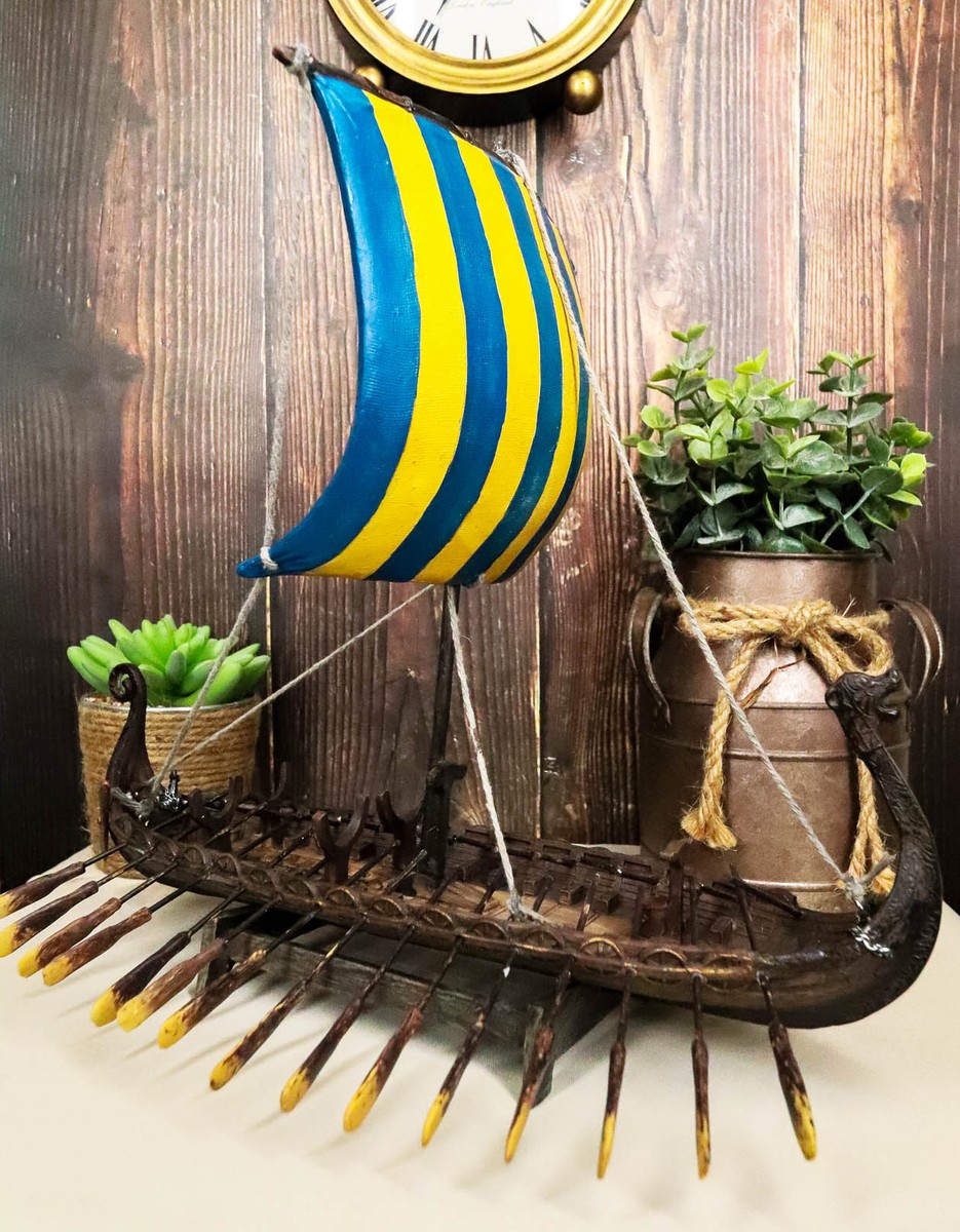 Norse Mythology Legendary Scandinavian Viking War Ship 12.75