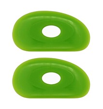Green Medium Firm Silicone Pottery Ribs | Ultimate Ceramic Sculpting Tools Set A