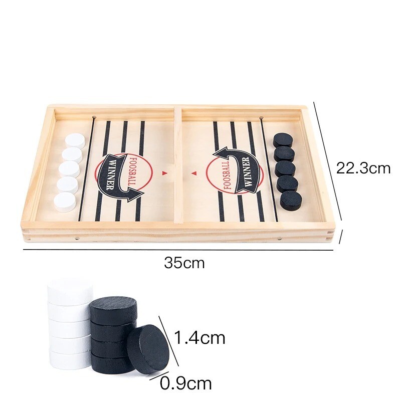 Fast Hockey Sling Puck Game Winner Fun Paced Sling Puck Party Board-Game Gifts