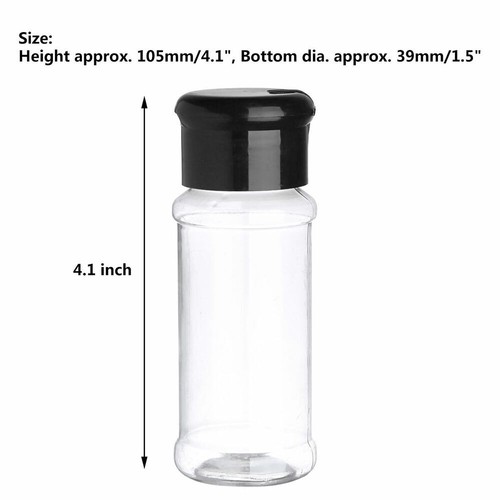 10/20Pcs Plastic Salt Pepper Seasoning Jars Condiment Bottles Cruet Container US - Picture 2 of 18