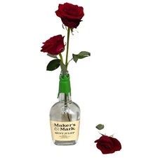 Empty Maker's Mark Mint Julep Green Wax Bottle Kentucky Derby Party Decoration