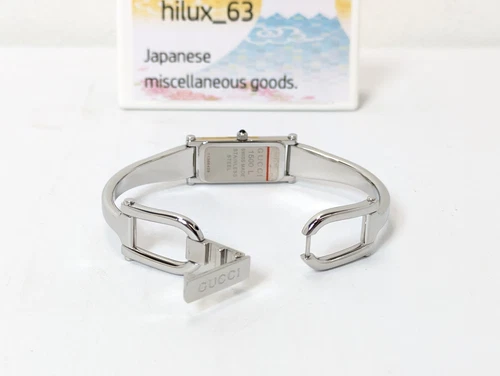 GUCCI 1500L Watch Silver Pink Shell Dial Women’s Bangle Wrist Watch 5.5-16cm - Picture 21 of 24