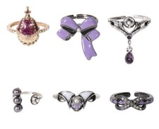 Puella Magi Madoka Magica Homura Akemi Iconique Story Ring Objet Jewelry Set