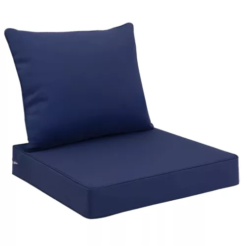 indoor Outdoor Patio Deep Seating Cushion Set with Ties Sofa Seat/Back Cushion - Picture 27 of 50