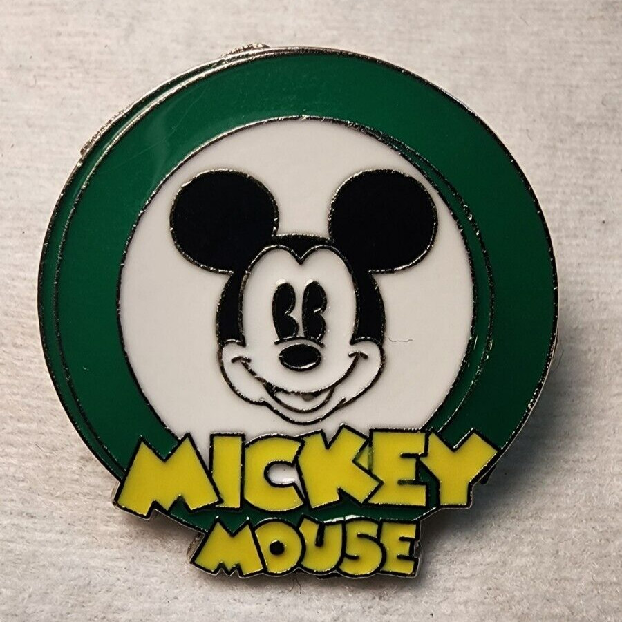 Disney Souvenir Trading Collectors Pin, Mickey Mouse, Green Ring