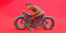 Vintage MANOIL Barclay LEAD TOY SOLDIER MOTORCYCLE HARLEY INDIAN