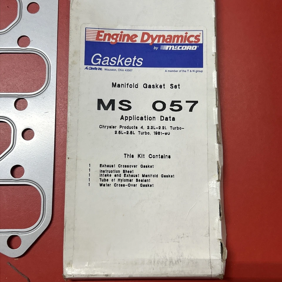 MS 057 Junta colector inyección de combustible para 81-95 Chrysler Dodge 600 2,2 L SOHC Foto 2 de 3