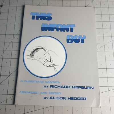 This Infant Boy Richard Hepburn 1986 Song Book Sheet Music