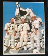 NASA Apollo 12 Litho s Sixth Manned Apollo Crew