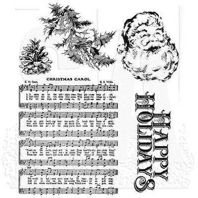 Tim Holtz Cling Gummistempel - Holiday Wishes CMS095