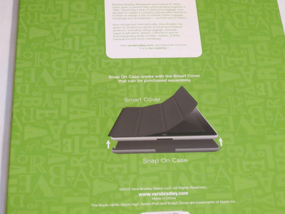 Vera Bradley snap on case for Ipad 2 & 3 Marina Paisley 12862-141 NEW hard shell - Image 3 of 3