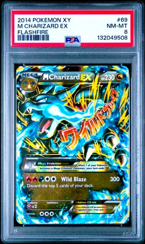 Pokemon TCG: Mega Charizard ex 69/106 PSA 8