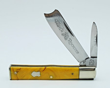 Pre-1982 RARE STAMP Fight’n Rooster Frank Buster Gunstock 2 Blade Razor Bandit