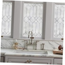 Window Privacy Film by Artscape - Textured Leaded Glass Design, Static Regent