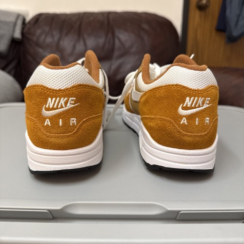 Scarpe sneakers Nike Air Max 1 Premium Retro Curry 2018 taglia 9 nuove rare - Foto 5 di 7