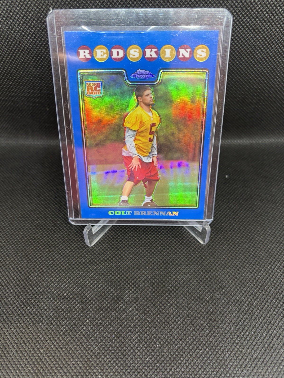 Colt Brennan Topps Chrome #TC172 Blue Refractor