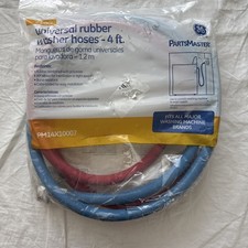 GE Universal Rubber Washer Hoses, 4ft, Fits All Brands, 199