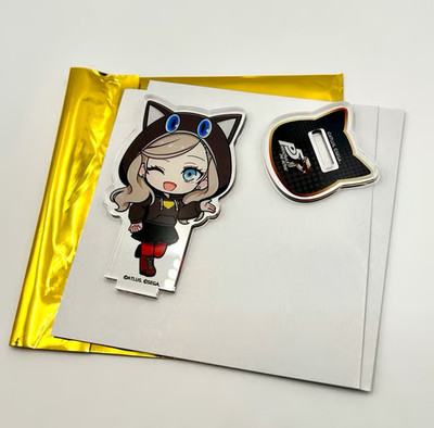 Persona 5 Royal P5R Ann Takamaki Mini Cafe Morgana Acrylic Stand Official New