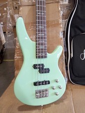 Open Box ST 4 String Electric Bass Guitar  Gig Bag US WH 329