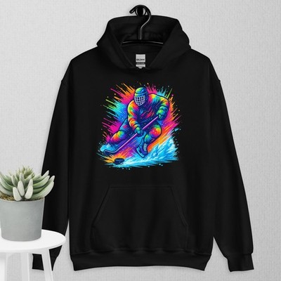 Street Ice   Vibrant Unisex Hoodie for Hockey Lovers