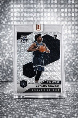 Anthony Edwards Rookie RC Prizm Diamond Display Card NBA Encased