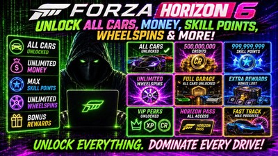 Forza Horizon 6: MAX $$, UNLOCK ALL CARS, UNLIMITED WHEEL SPINS & SKILL POINTS 