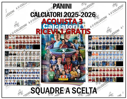 PANINI FOOTBALLERS 2025-26 2026 COMPLETE TEAMS GET 3 + 1 FREE