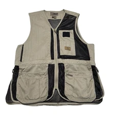 Game Winner Hunting Fishing Vest Beige *Stained* Size XL / 2XL (24 x 32)