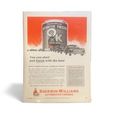 1948 Sherwin Williams Automotive Finishes Vintage Ad Gas And Oil Advertising