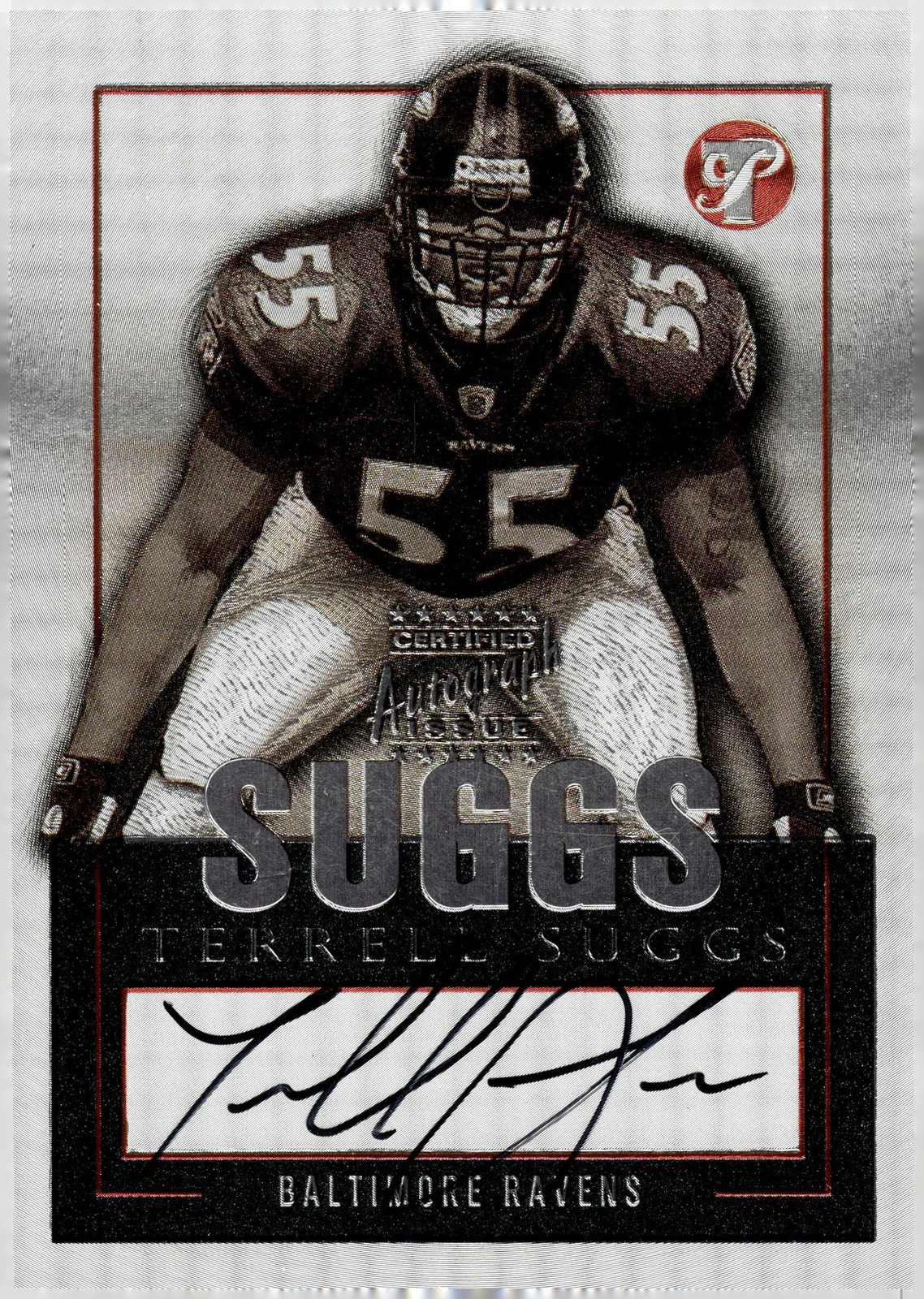 Terrell Suggs Topps Pristine Certified Autograph #PETS Base