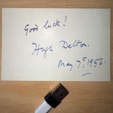 Hugh Lord Dalton Labour Economist Politician Chancellor Signature Autograph