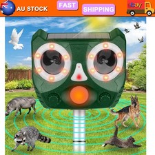 Ultrasonic Solar Animal Repeller Cat Dog Pest Motion Sensor Deterrent Repellent