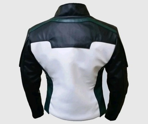 Nathan Fallion Superman 2025 Movie Guy Gardner Green Lantern Leather Jacket image 3