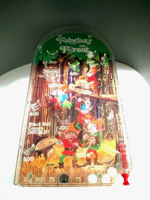 Vintage WOLVERINE FANTASY FOREST Tabletop Pinball Game Elves Retro Game