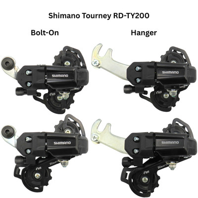 Shimano Tourney Schaltwerk FD-TY200 6/7-fach kurzer/mittlerer Käfig schwarz -H