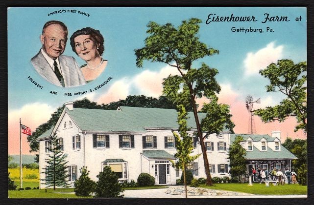 1950s GETTYSBURG, PENNSYLVANIA - Eisenhower Farm - Unused Postcard
