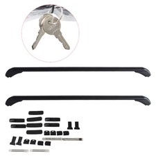 Universal Pair Of Auto Suv Car Roof Top Cross Bars Luggage Cargo Rack Aluminum
