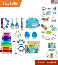 Montessori Wooden Percussion Instruments Set for Toddlers   Educational Fun 