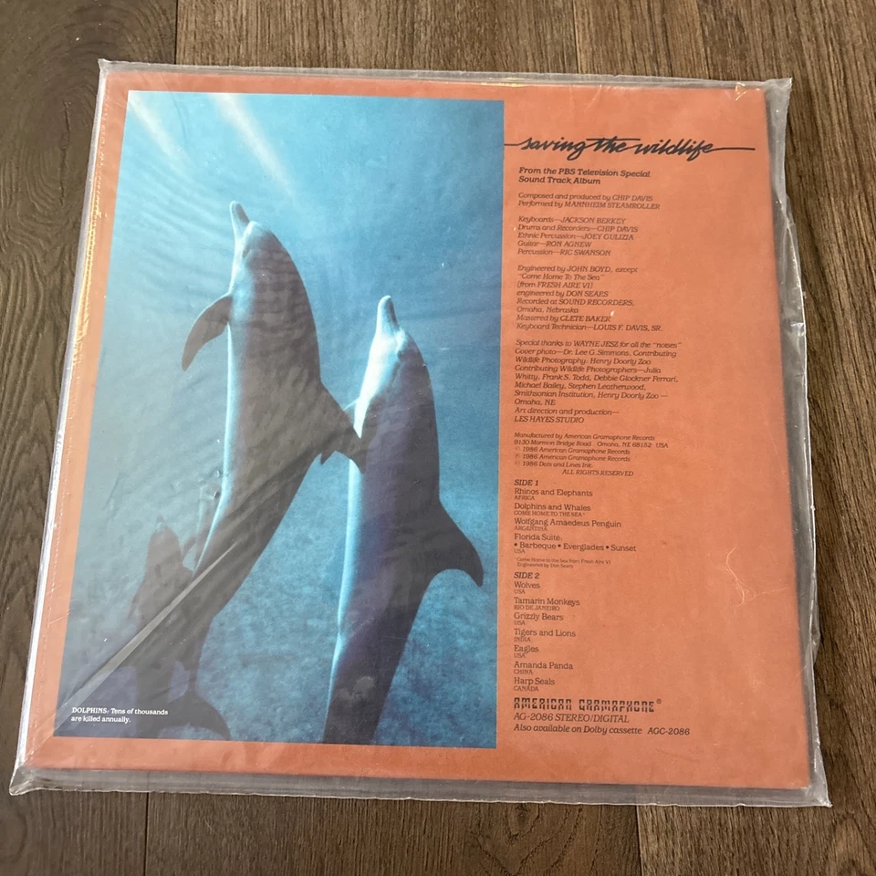 Mannheim Steamroller: Saving The Wildlife (1986, Vinyl LP) SEALED - Image 2 of 4