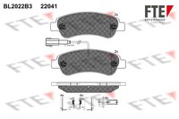 Fte Bremsbelagsatz, Scheibenbremse Hinten FüR CitroüN Passend FüR Fiat Opel