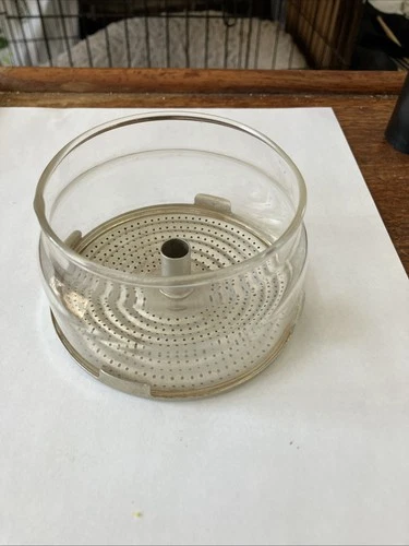 Vtg Pyrex 7756 Glass Percolator Coffee Pot Basket w Stainless Bottom Part