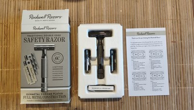 GEBRAUCHT Rockwell 6C Rasierhobel - Gunmetal, Verstellbar