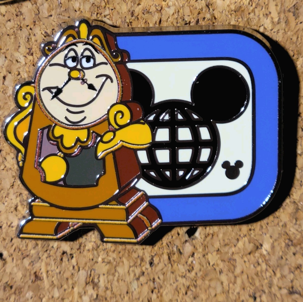 2025 Walt Disney World Wave B Hidden Mickey Disney 'D' Cogsworth Pin