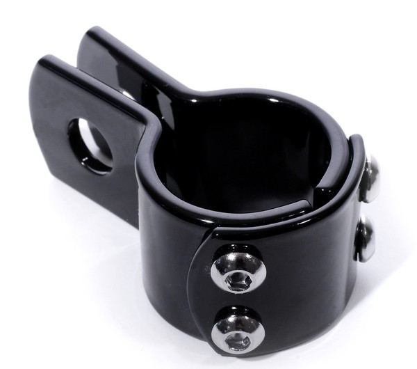 "Befestigungsklemme 32Mm Schwarz Halterung 1¼\" Harley SturzbüGel FußRasten Lenker"-image