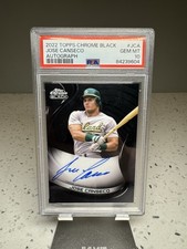 2022 Topps Chrome Black - Autographs Jose Canseco #CBA-JCA (AU) PSA 10