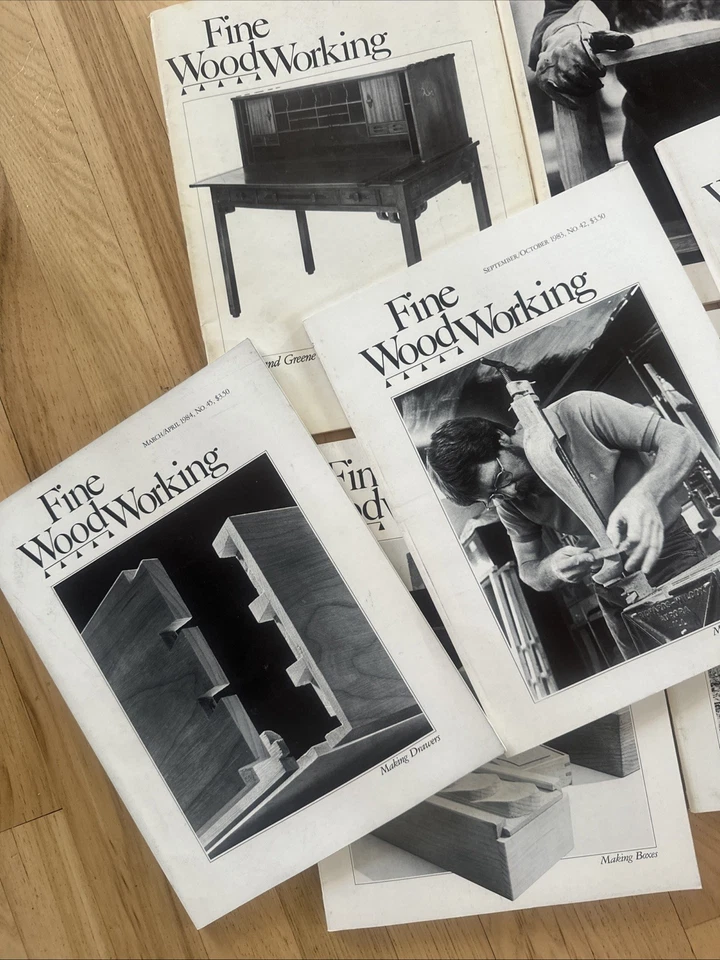 Vintage Fine Woodworking Magazine Lot (10 Issues)  – Woodworking Collector’s Set Foto 4 de 4