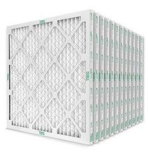20x20x1 MERV 11 Pleated Air Filters by Mann Hummel. Case of 12.