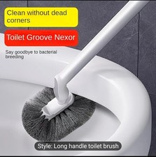 Ergonomically Desgned Tolilet Brush With A Long Handle And C- Shaped Head...