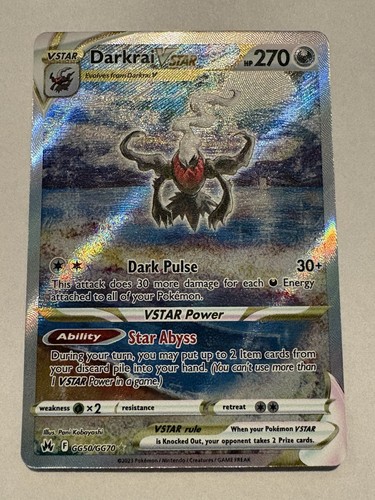 Darkrai VSTAR GG50/GG70 SWSH: Crown Zenith: Galarian Gallery Holo