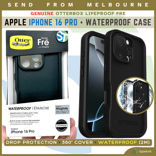 NEW Genuine OtterBox LifeProof Fre Apple iPhone 16 PRO Waterproof Case w MagSafe - Picture 2 of 8